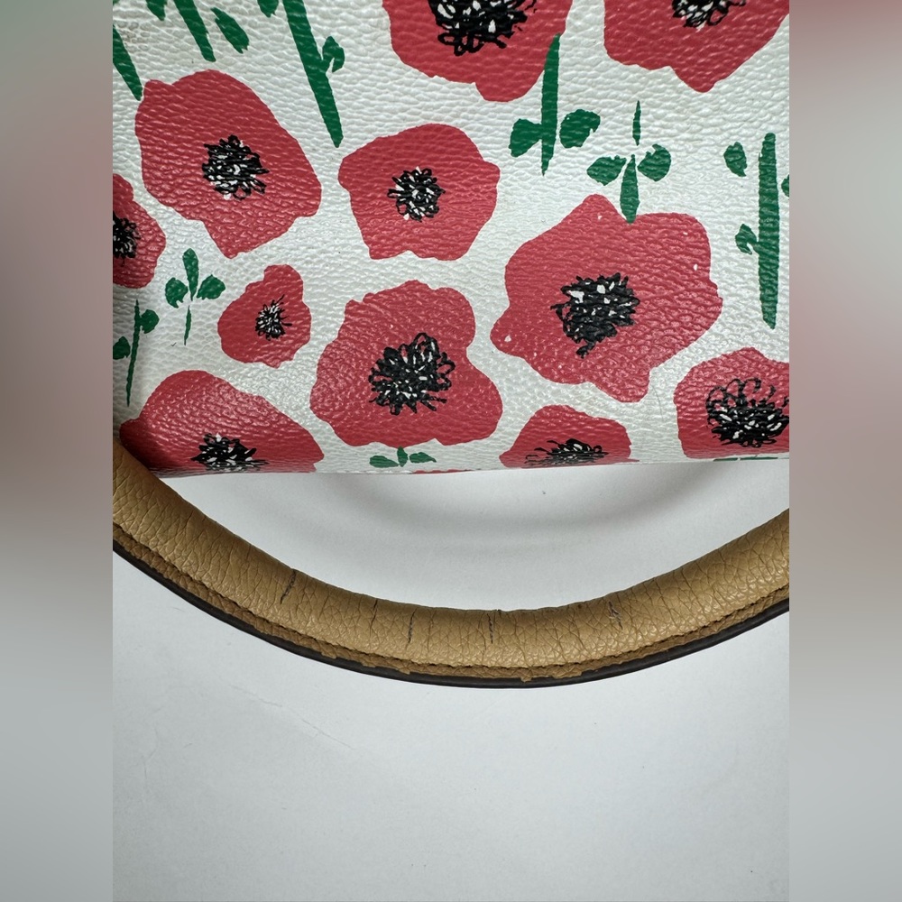 Tignanello Strawberry Poppy Medium Handbag Tote Bag Purse - Picture 12 of 16
